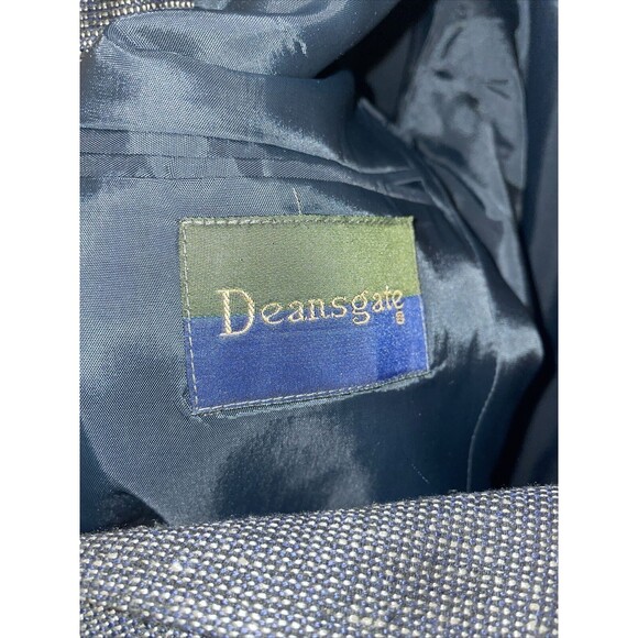 Deansgate Suit Jacket Men’s Size 38R Gray 100% Silk Two Button Formal - Picture 2 of 12